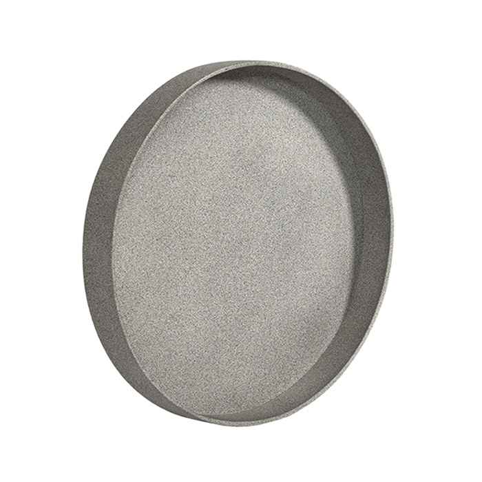 020 Spruitje Mos mirrors Rond Warm natuurlijk grijs frame